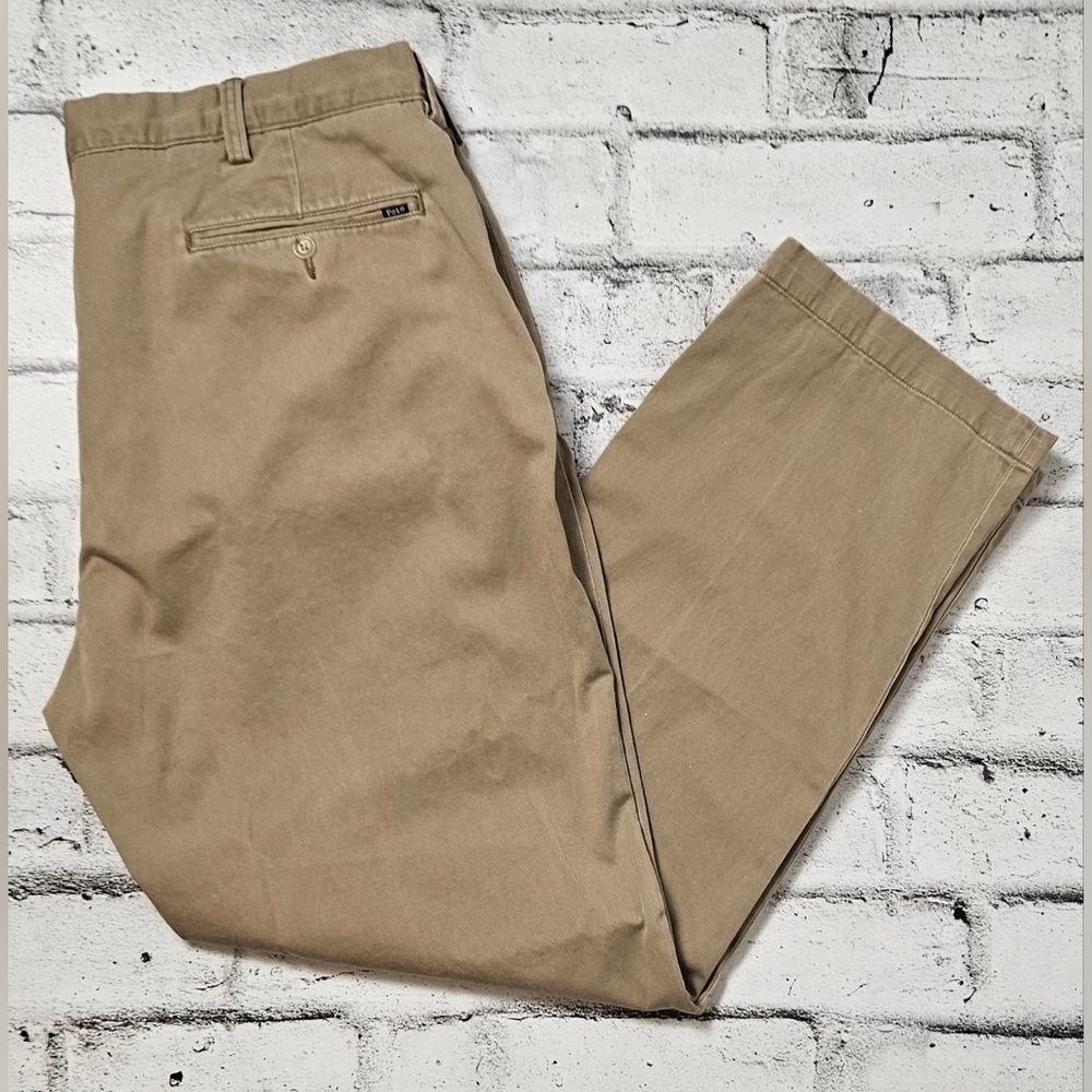 Polo Ralph Lauren Men's Classic Fit Khaki Chino Pants 38 Tan